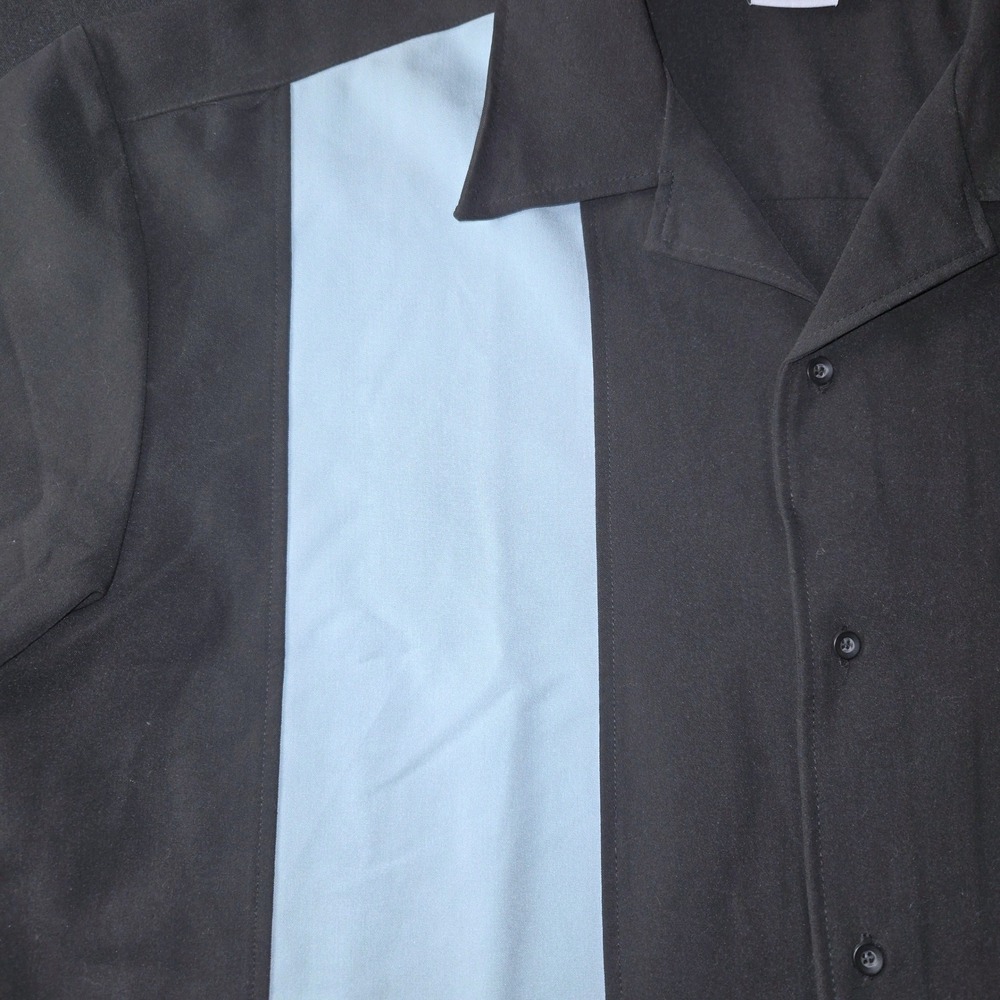 Designs‎ by Attila Mens XL Bowling Shirt Retro Rockabilly Diamond Embroidered - Picture 3 of 11